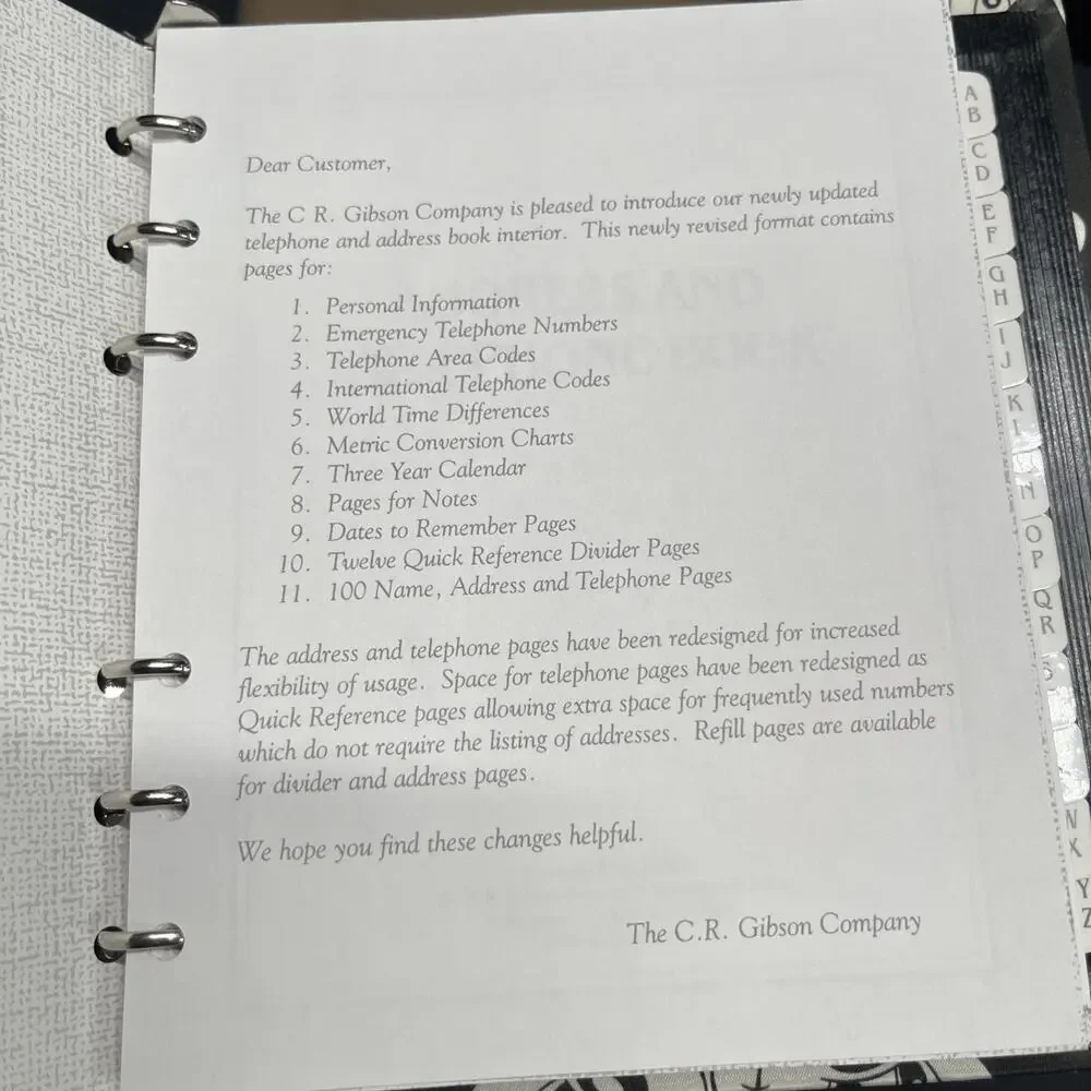 Vintage Disney Mickey Mouse 6 Ring Binder Address & Telephone Book Mickey Faces